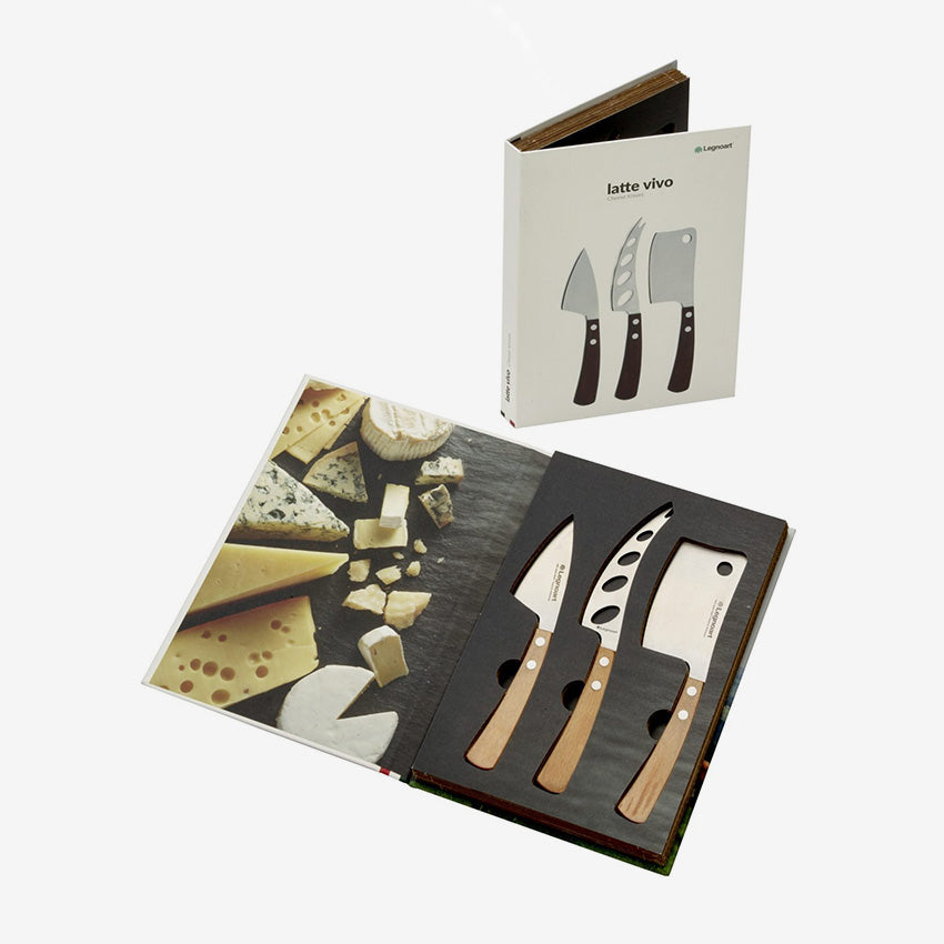 Legnoart | Latte Vivo Cheese Knife Set - Stainless Steel