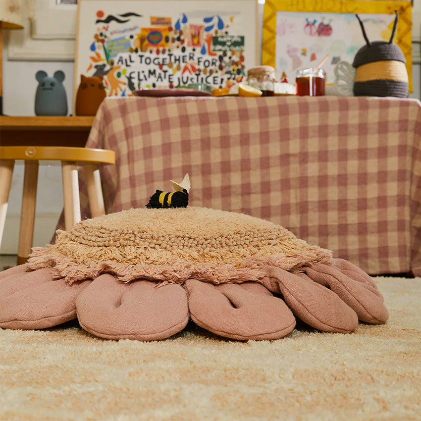 Lorena Canals | Floor cushion Pink Daisy