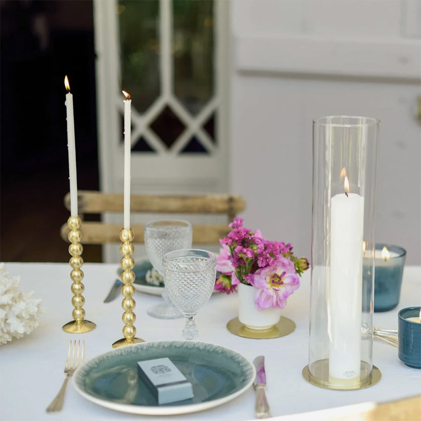 Maison Pechavy | Perles Brass Candleholder