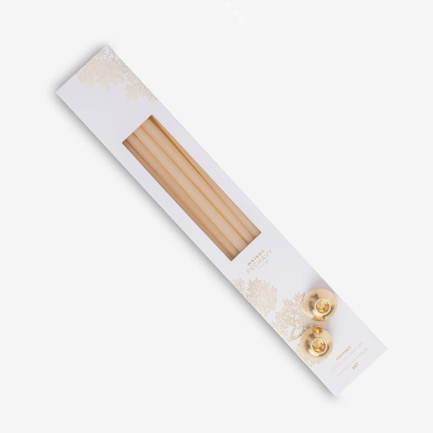 Maison Pechavy | Set of Fine Candles & Gemmes Candleholders