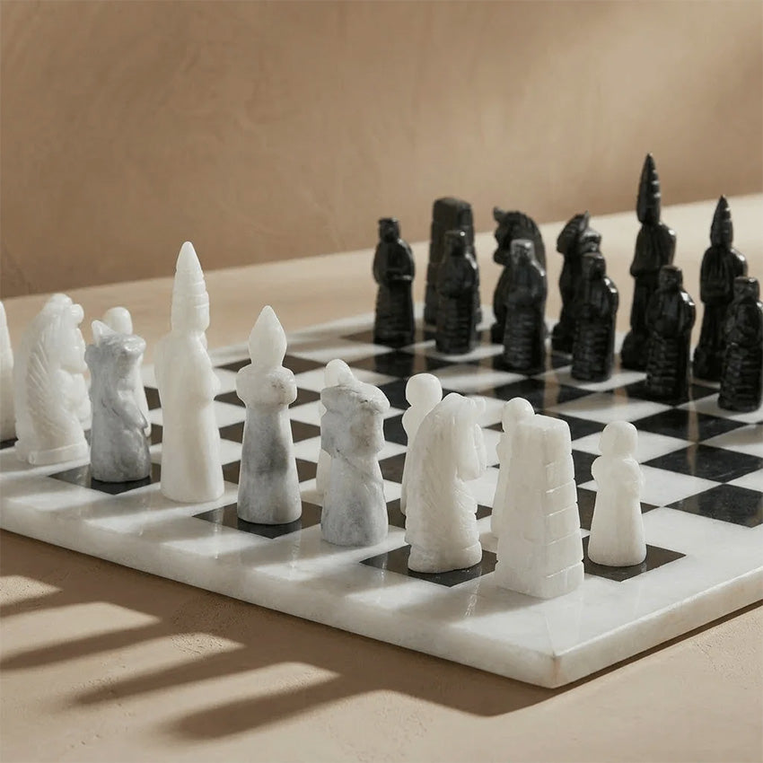 Marble Cultures | Japanese Inspired Marble Chess Set