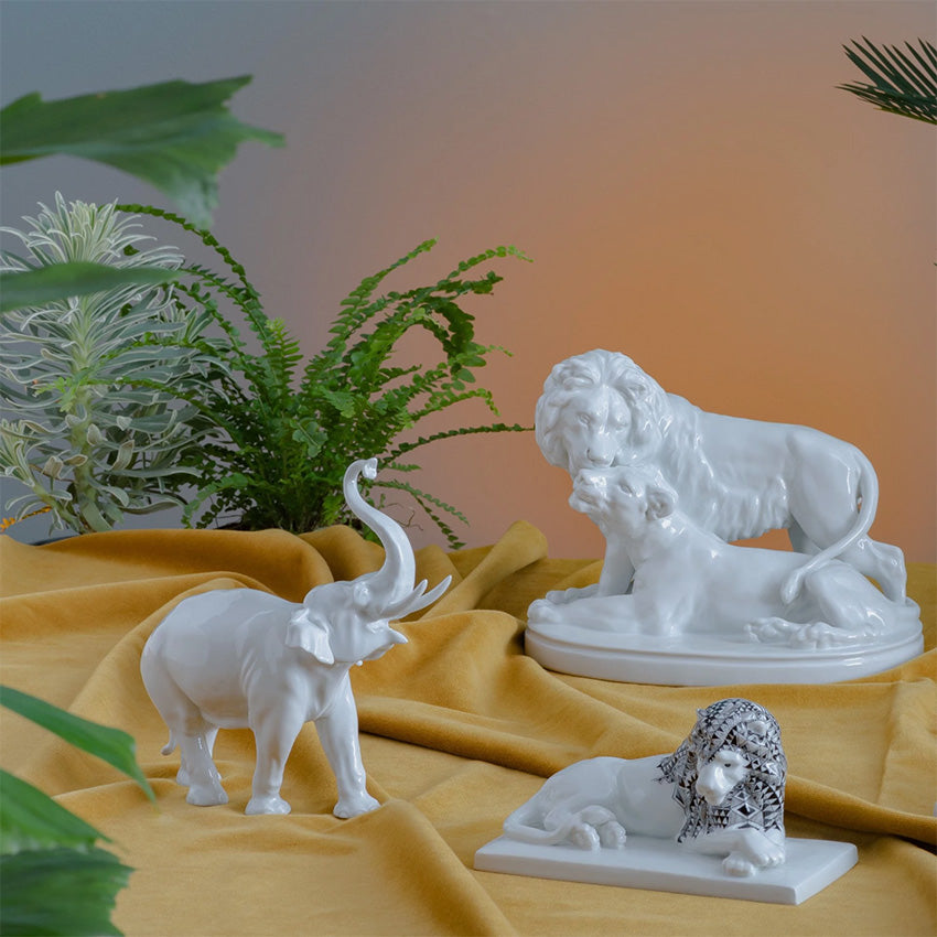 Meissen | Lion - Afrique noir