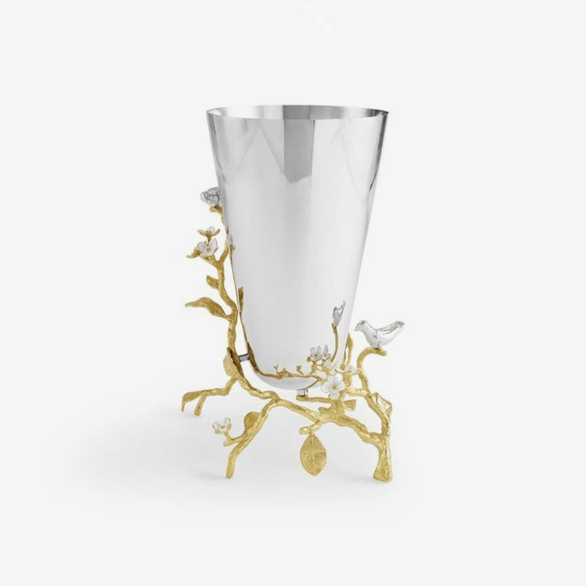 Michael Aram | Vase Medium Lovebirds Argent et Or