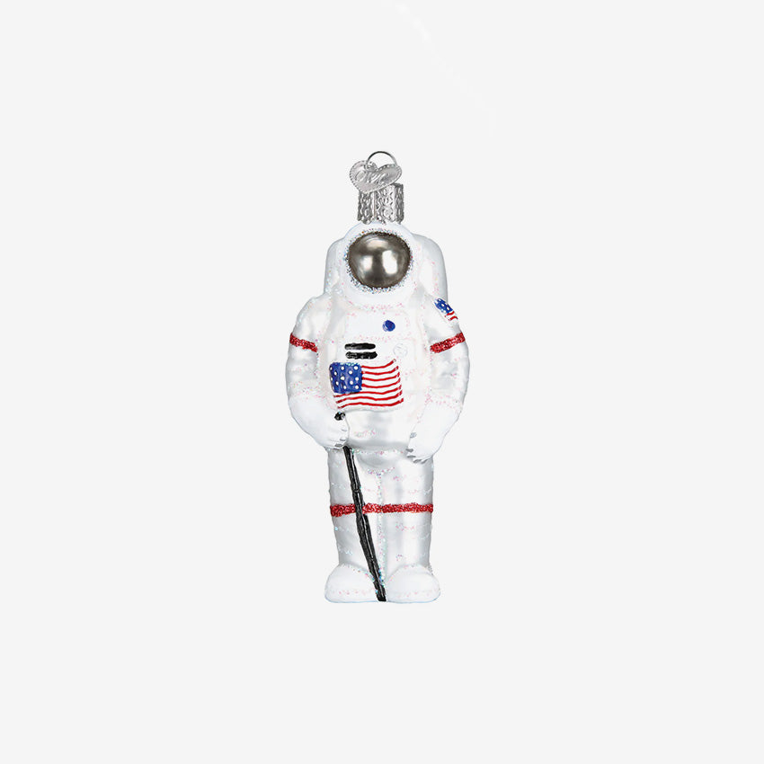 Old World Christmas | Blown Glass Ornament - Astronaut