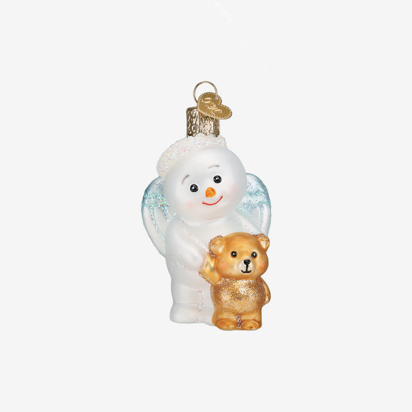 Old World Christmas | Ornement en verre soufflé - Bébé ange des neiges