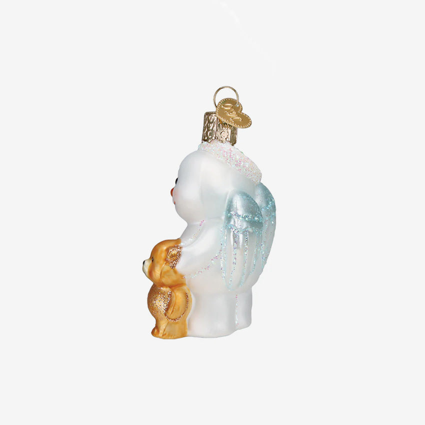 Old World Christmas | Ornement en verre soufflé - Bébé ange des neiges