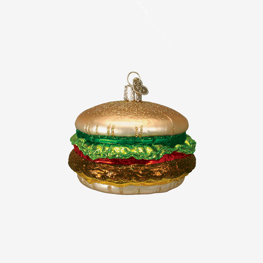 Old World Christmas | Ornement en verre soufflé - Cheeseburger