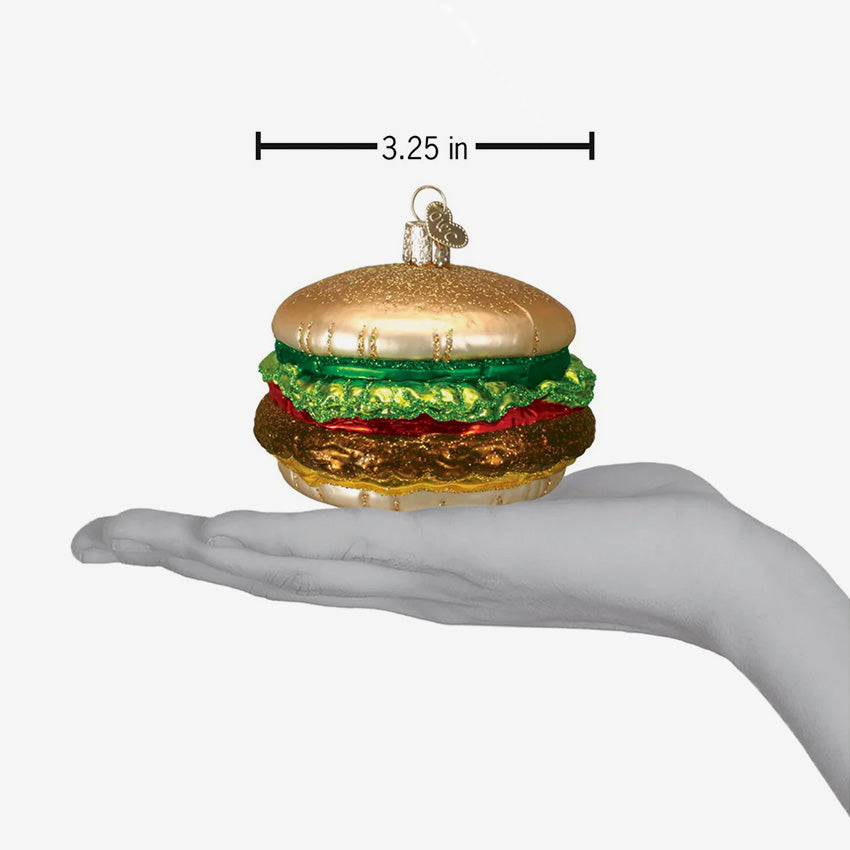Old World Christmas | Ornement en verre soufflé - Cheeseburger