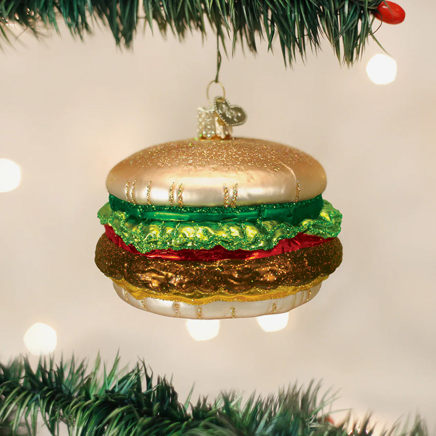 Old World Christmas | Ornement en verre soufflé - Cheeseburger