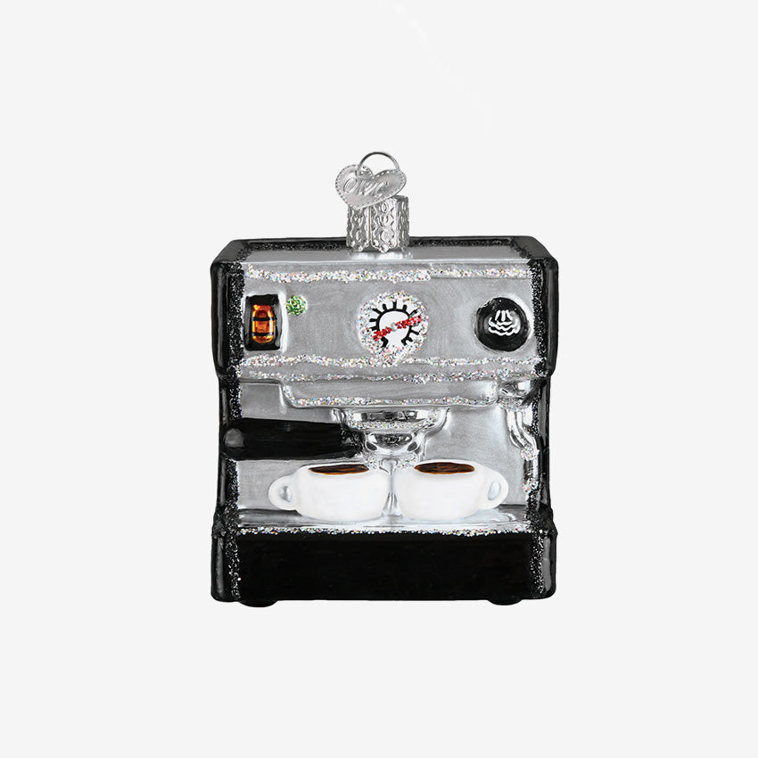 Old World Christmas | Blown Glass Ornament - Espresso Machine