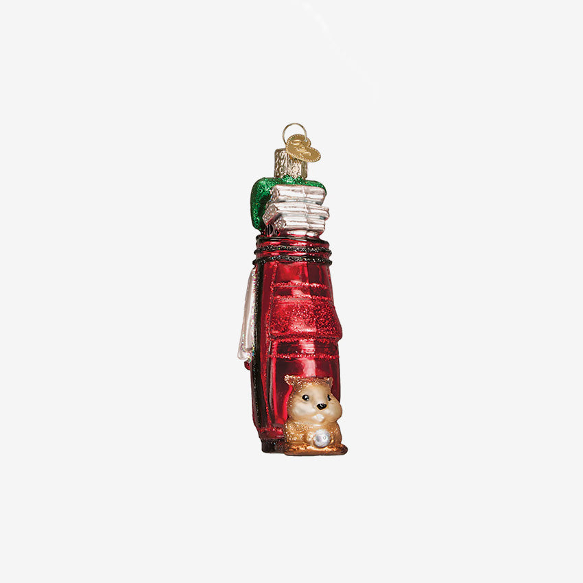Old World Christmas | Blown Glass Ornament - Golf Bag