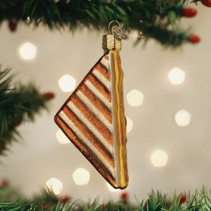 Old World Christmas | Blown Glass Ornament - Grilled Cheese Sandwich