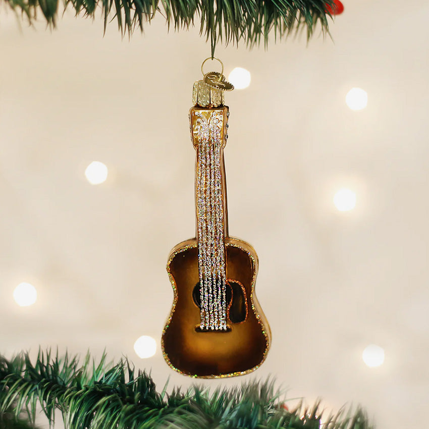 Old World Christmas | Blown Glass Ornament - Guitar