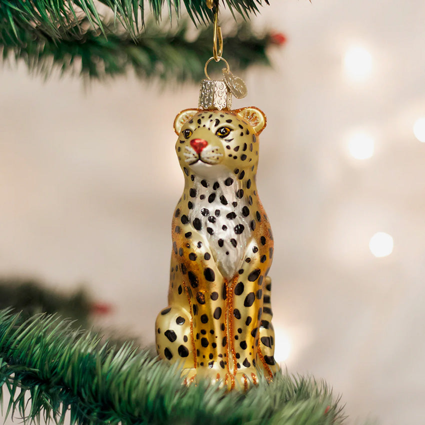 Old World Christmas | Blown Glass Ornament - Leopard