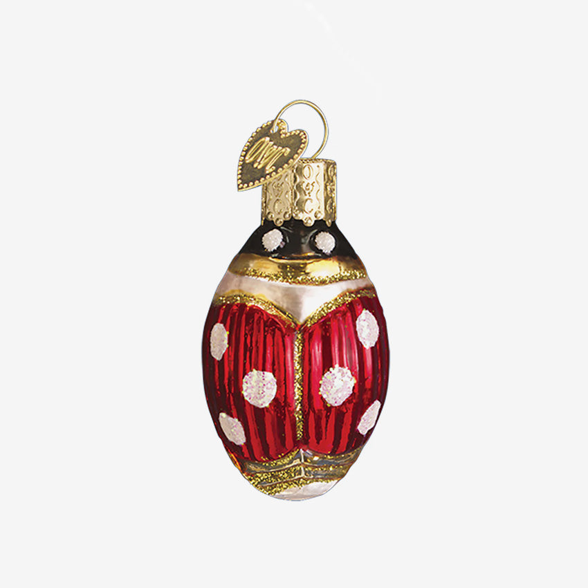 Old World Christmas | Blown Glass Ornament - Lucky Ladybug