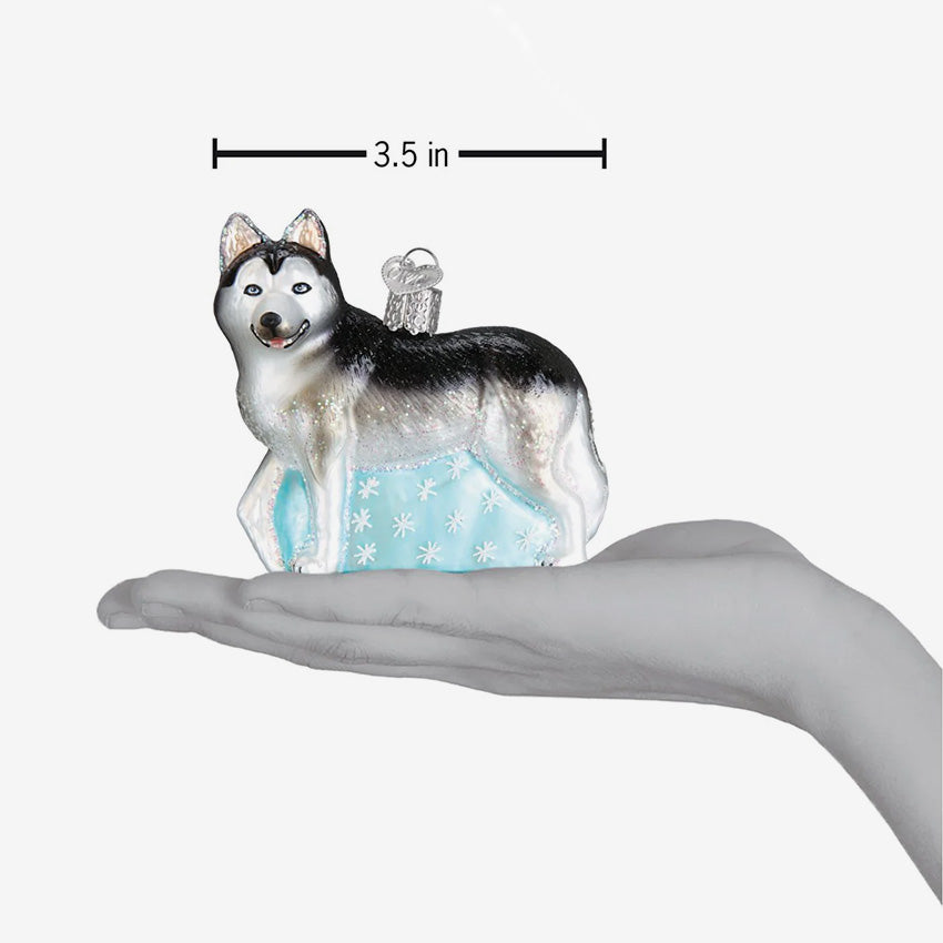 Old World Christmas | Blown Glass Ornament - Siberian Husky