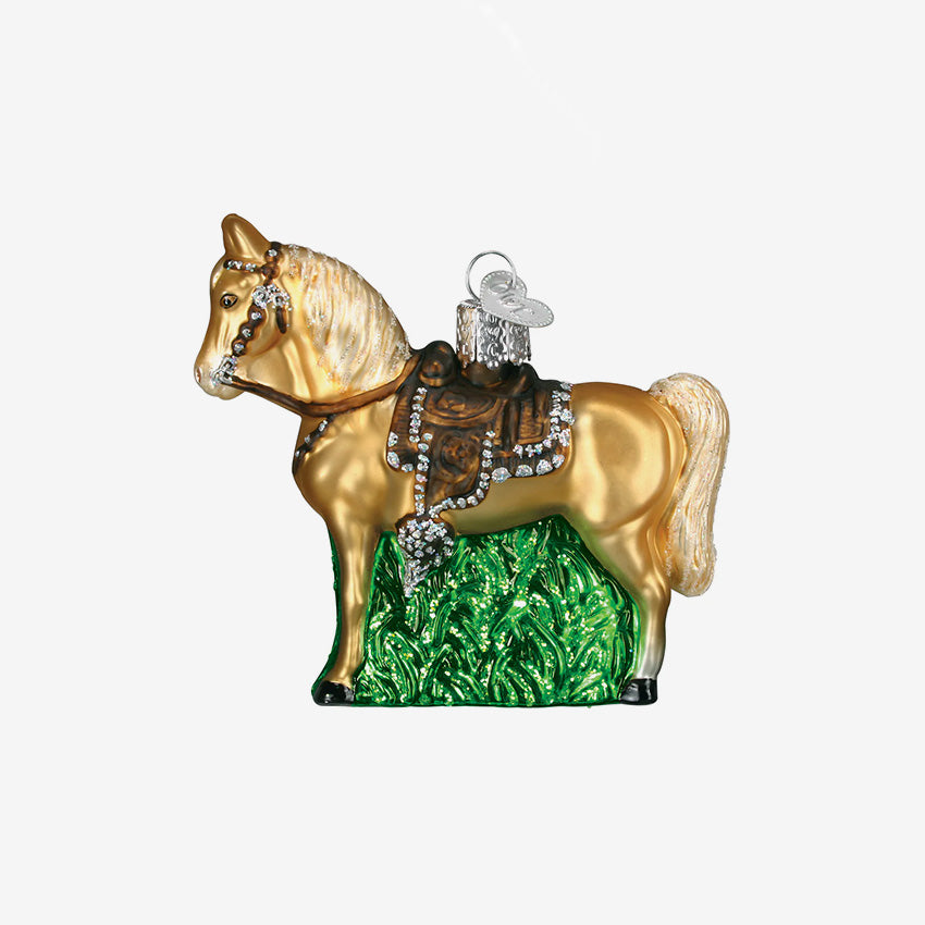 Old world Christmas | Ornement en verre soufflé - Cheval western
