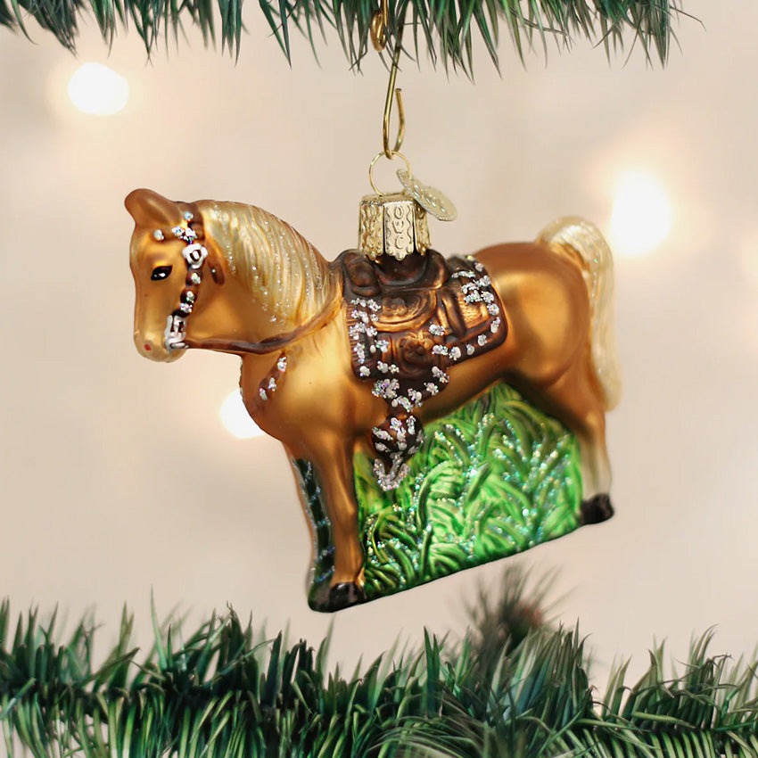 Old world Christmas | Ornement en verre soufflé - Cheval western