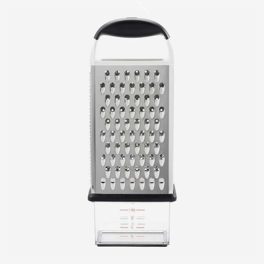 OXO Box Grater Poignée noire Acier inoxydable H : 11.8 cm