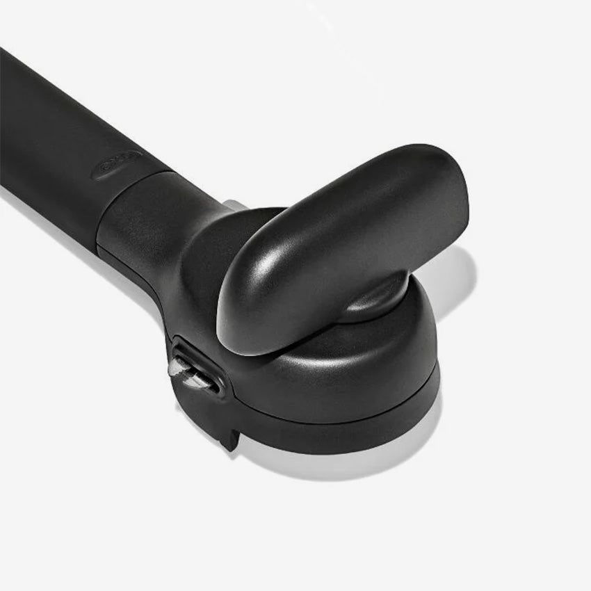 Ouvre-boîte OXO à bord lisse en acier inoxydable noir L : 7.5 in