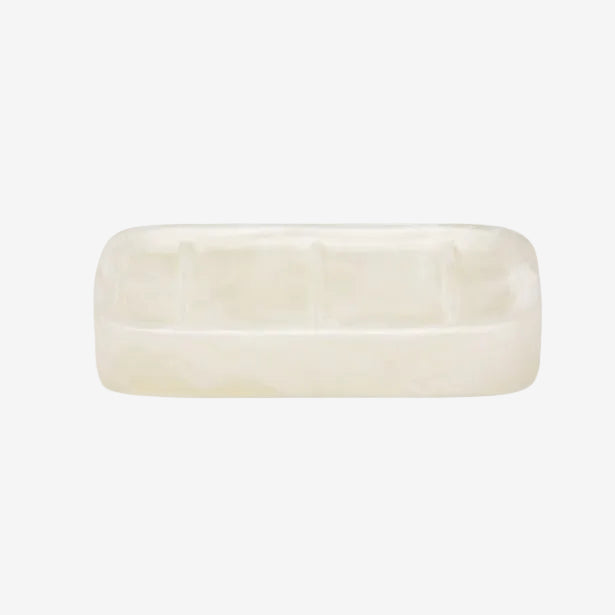 Pigeon & Poodle | Abiko Soap Dish - Pearl White