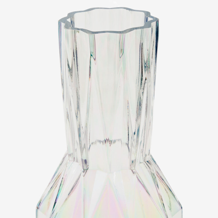 Polspotten | Vase en verre plissé - Lustre