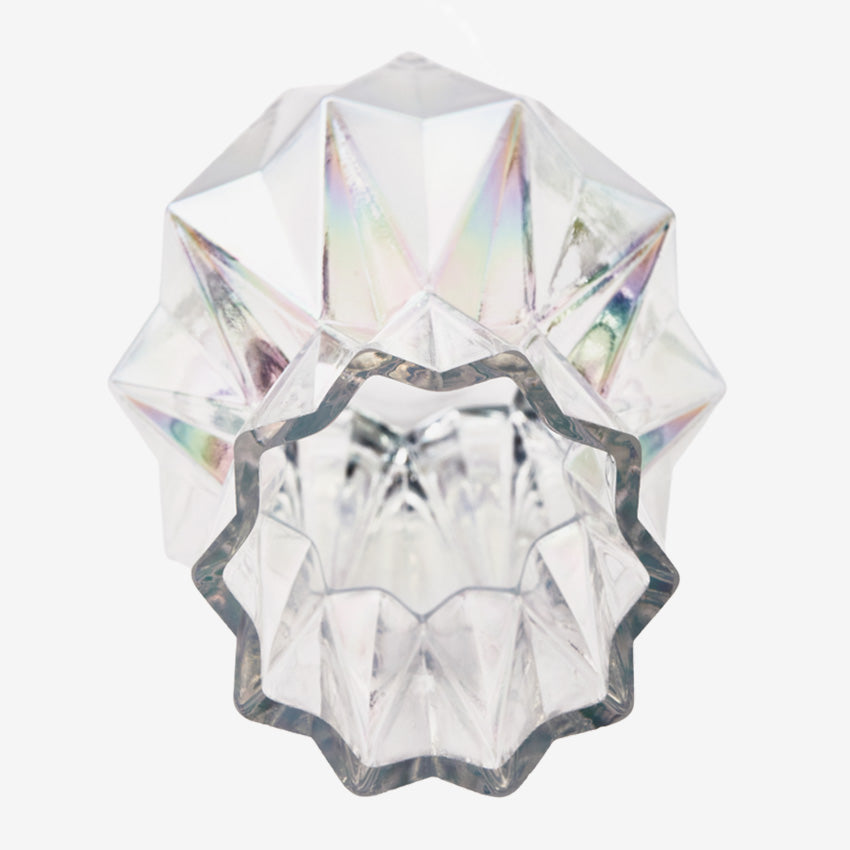 Polspotten | Vase en verre plissé - Lustre