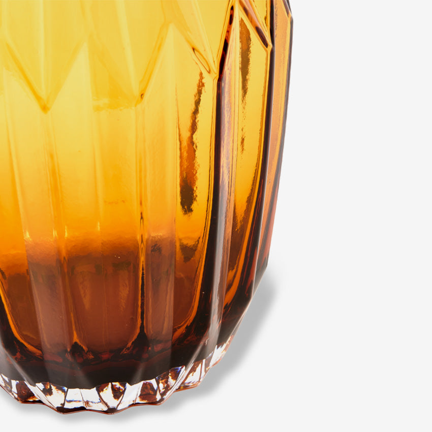 Polspotten | Glass Folds Vase - Ochre