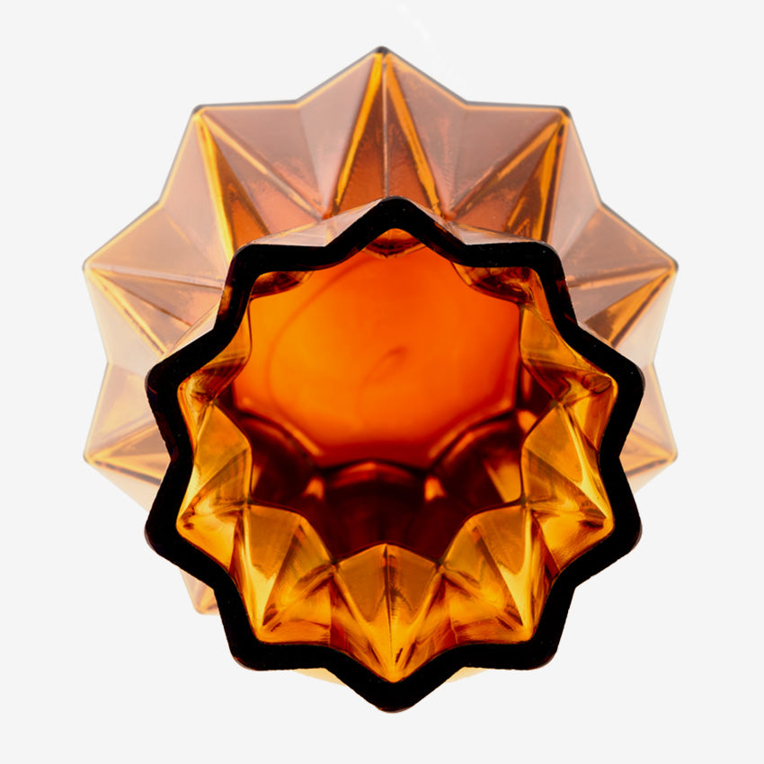 Polspotten | Glass Folds Vase - Ochre