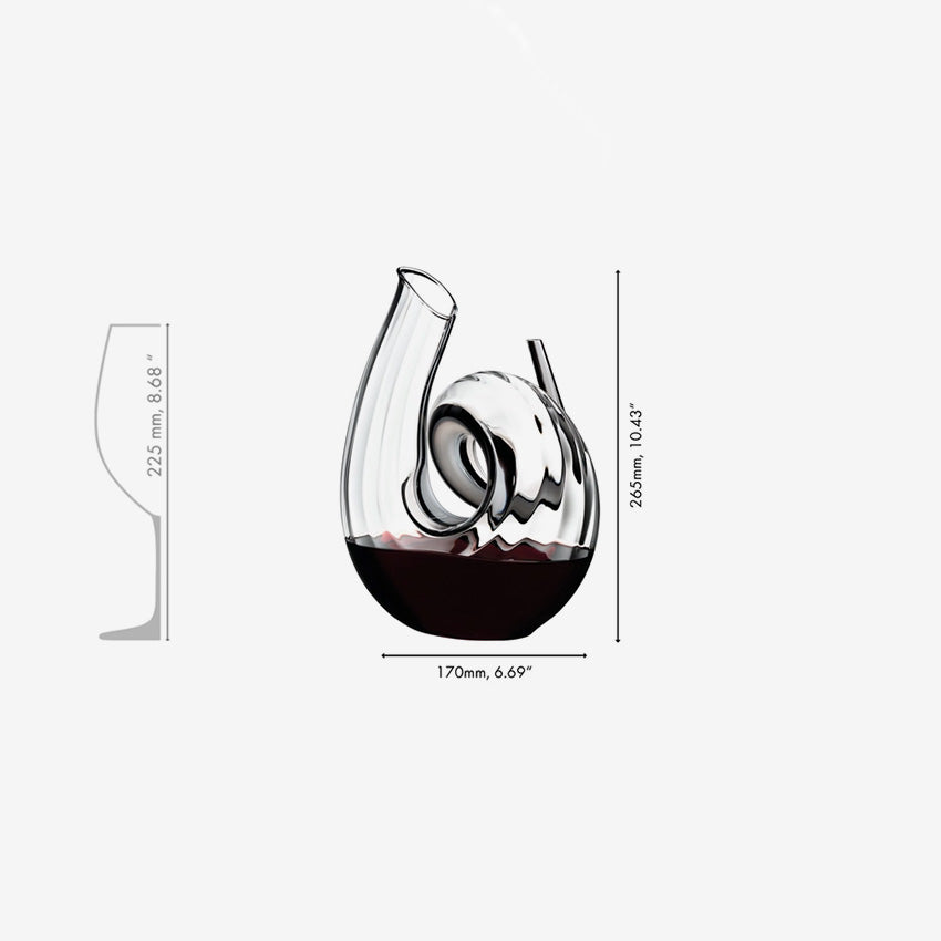 Riedel | Decanter Fatto a Mano Curly Crystal
