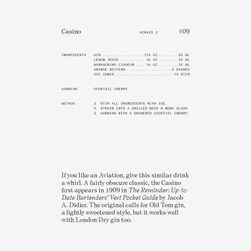 Rizzoli | The Cocktail Cabinet Recipe Cards: Aperitif