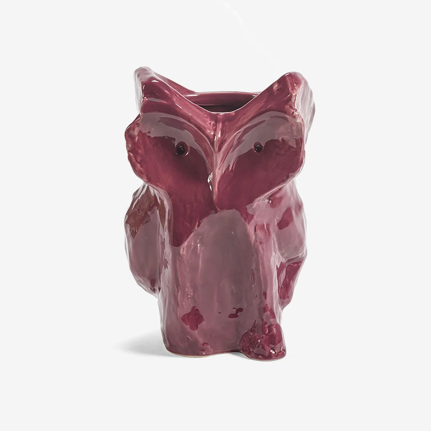 Serax | Vase Owl - Aubergine After Midnight