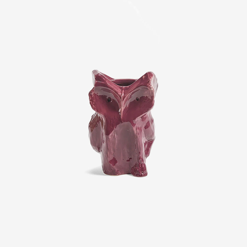 Serax | Vase Owl - Aubergine After Midnight
