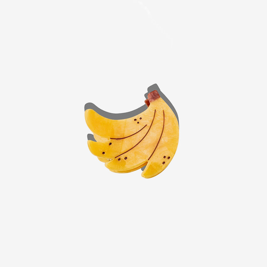 Solar Eclipse | Hand-painted Banana Claw Hair Clip