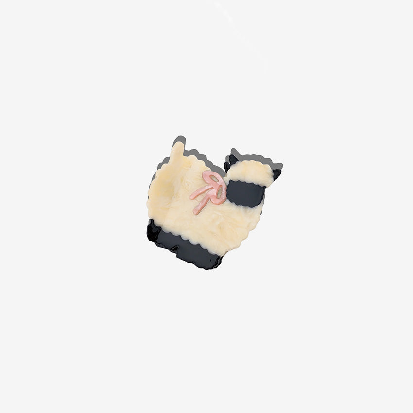 Solar Eclipse | Hand-painted Sheep Claw Hair Clip