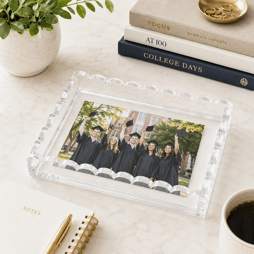 Tara Wilson Designs | Acrylic Scallop Tray - Clear