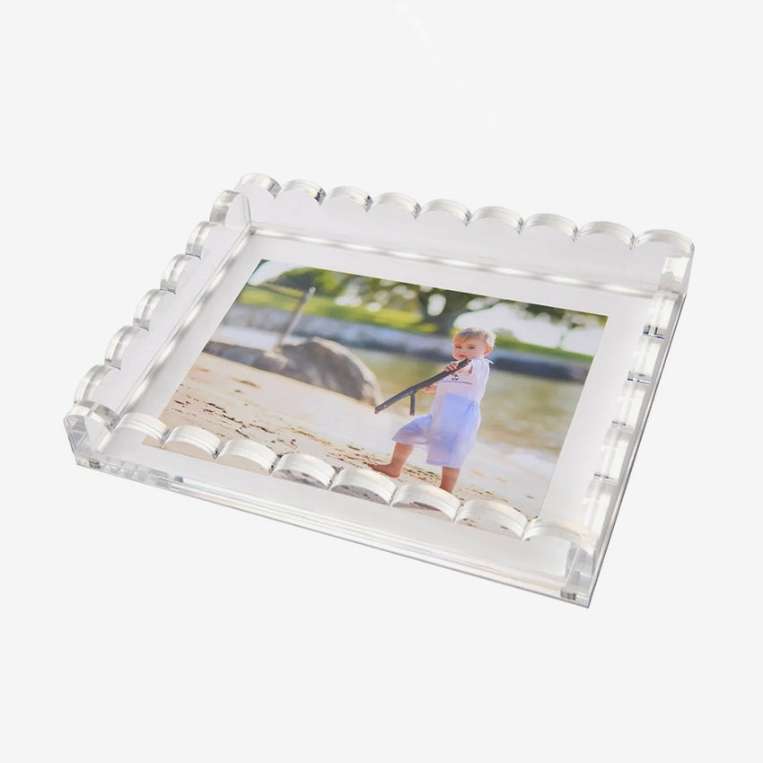 Tara Wilson Designs | Acrylic Scallop Tray - Clear