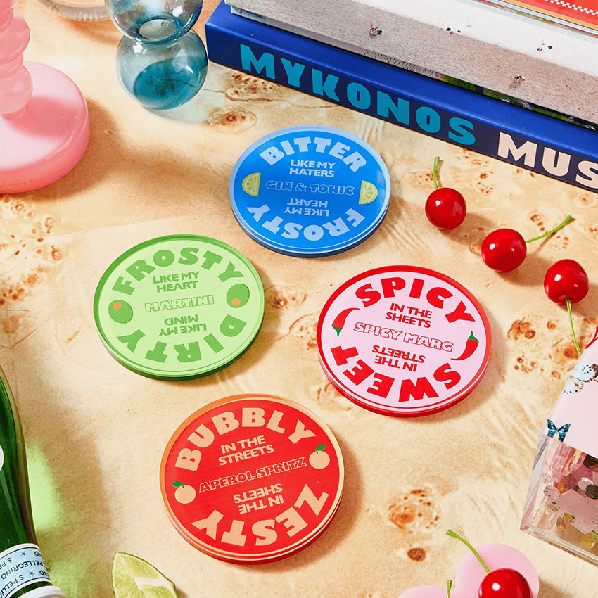 Tart By Taylor | Drinks On Me Coasters - Set of 4