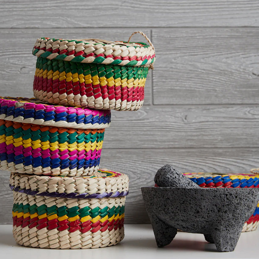 Verve Culture | Molcajete with Tortilla Basket