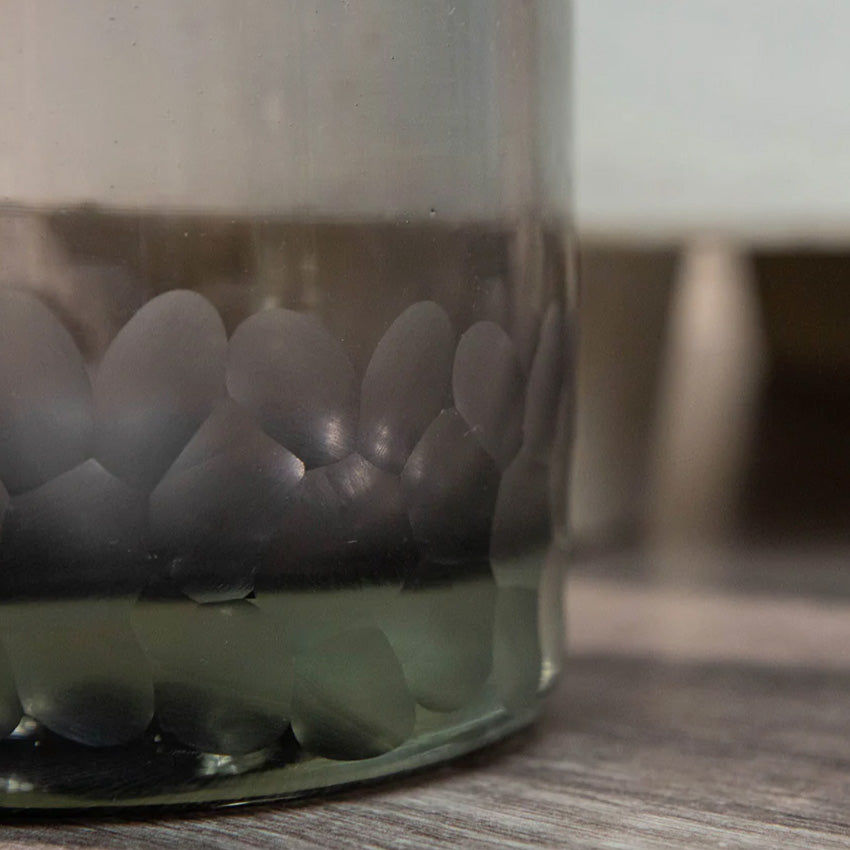 Verve Culture | Handblown Etched Rocks Glass - Set of 2