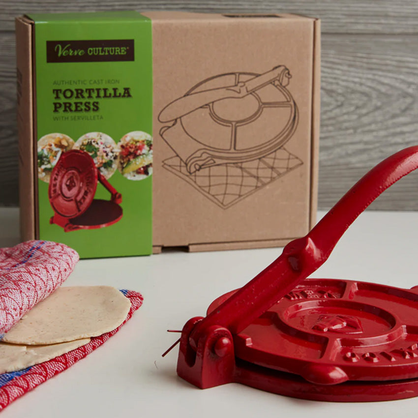 Verve Culture | Tortilla Press Red Cast Iron