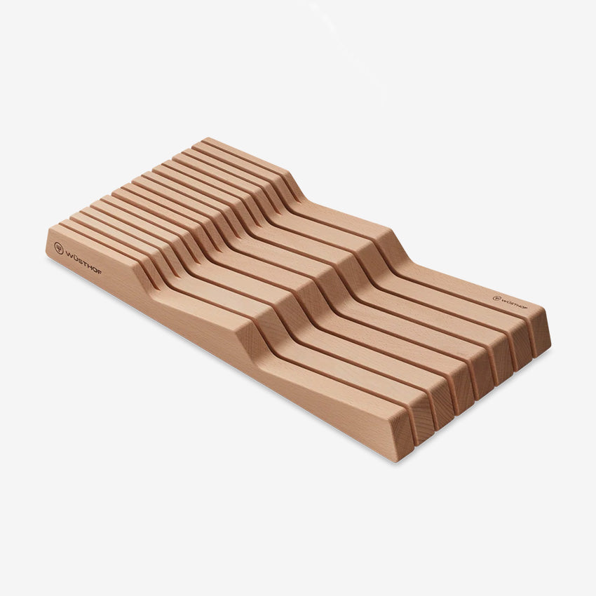Wusthof | Knife Storage 15 Slot Beech In-Drawer Knife Tray