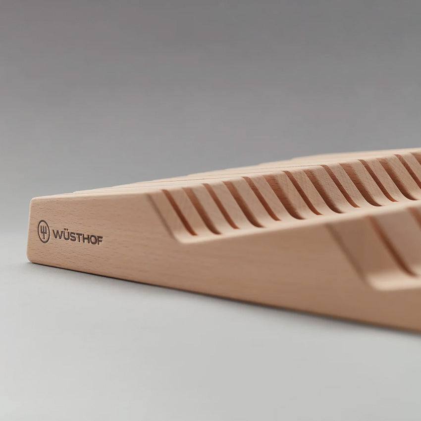 Wusthof | Knife Storage 15 Slot Beech In-Drawer Knife Tray