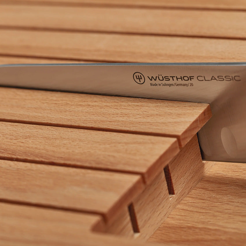 Wüsthof | Knife Storage 7 Slot Beech In-Drawer Knife Tray