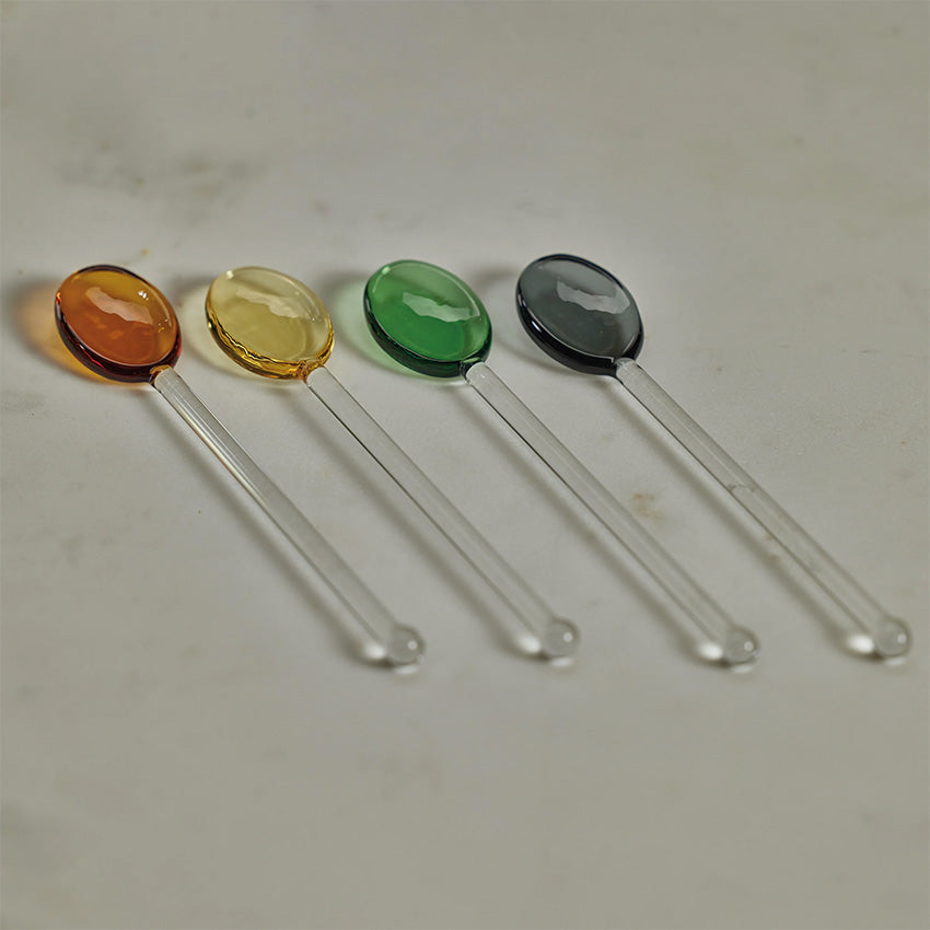 Zodax | Baglioni Glass Spoon - Set of 4