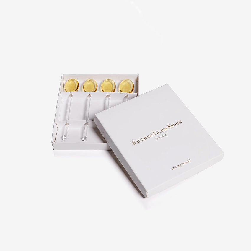 Zodax | Baglioni Glass Spoon - Set of 4