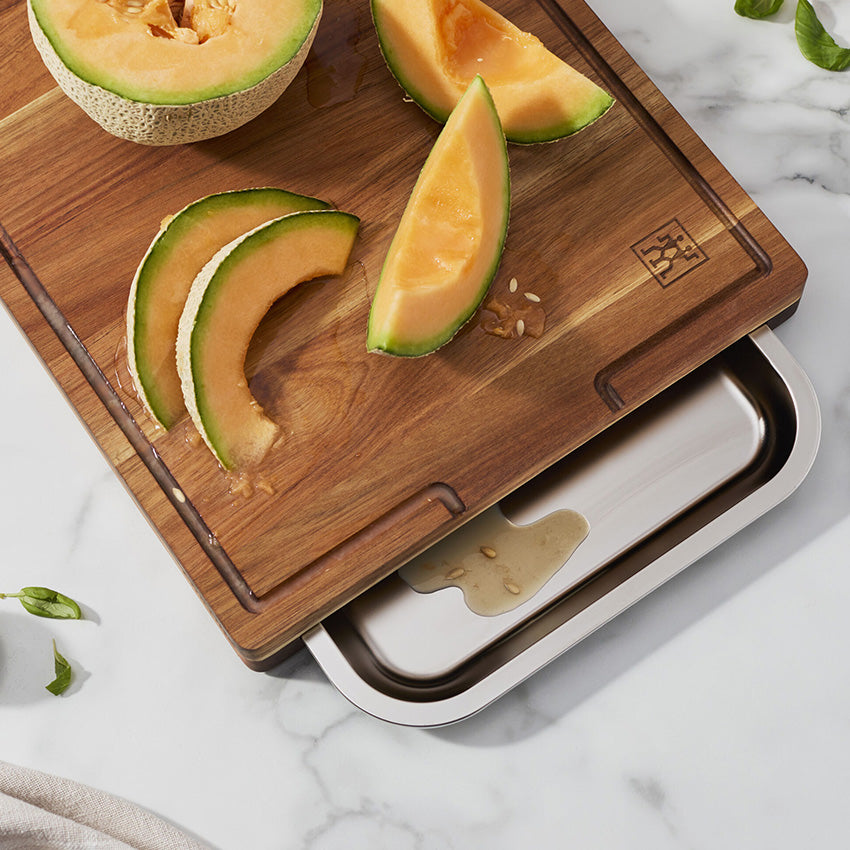 Zwilling | Planche à découper BBQ+ en acacia avec plateau