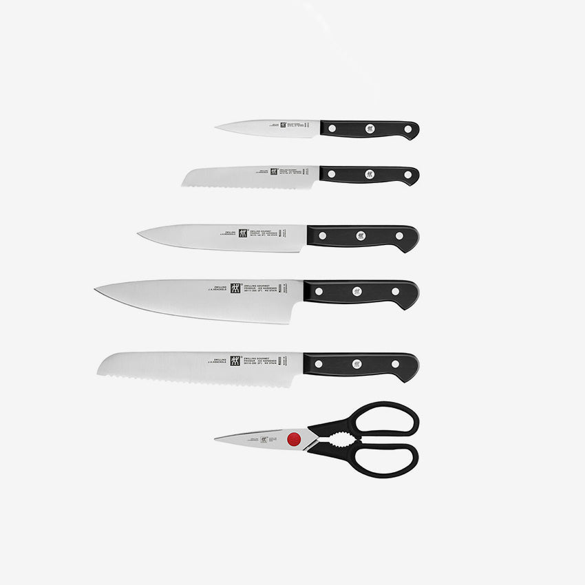 Zwilling | Ensemble de couteaux Gourmet auto-affûtant avec bloc - 7 pièces