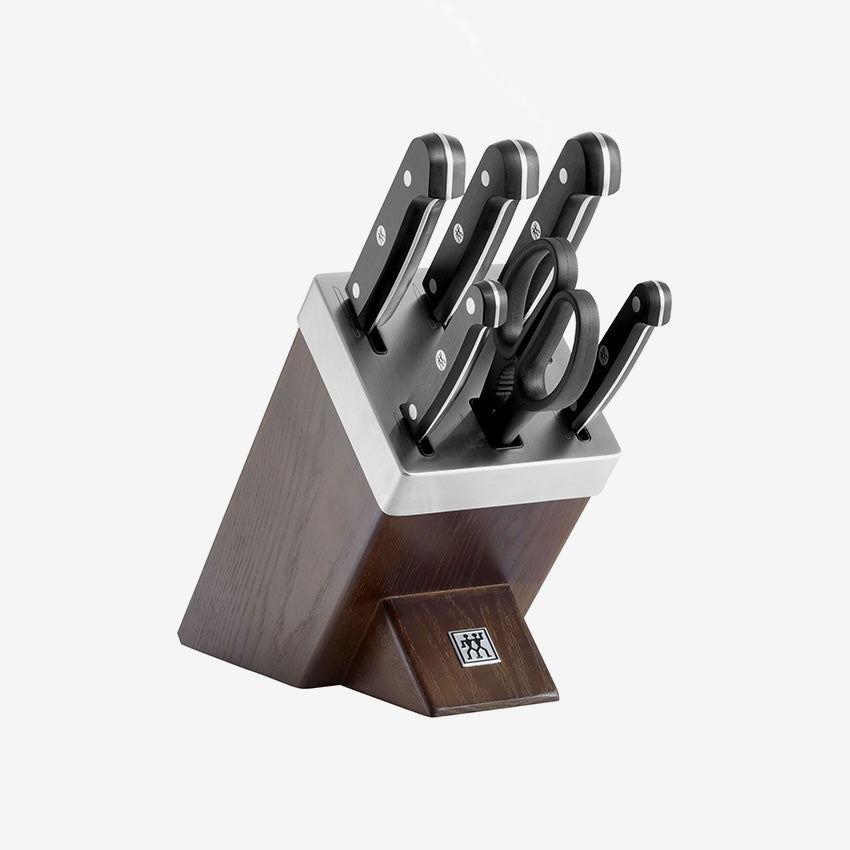 Zwilling | Ensemble de couteaux Gourmet auto-affûtant avec bloc - 7 pièces