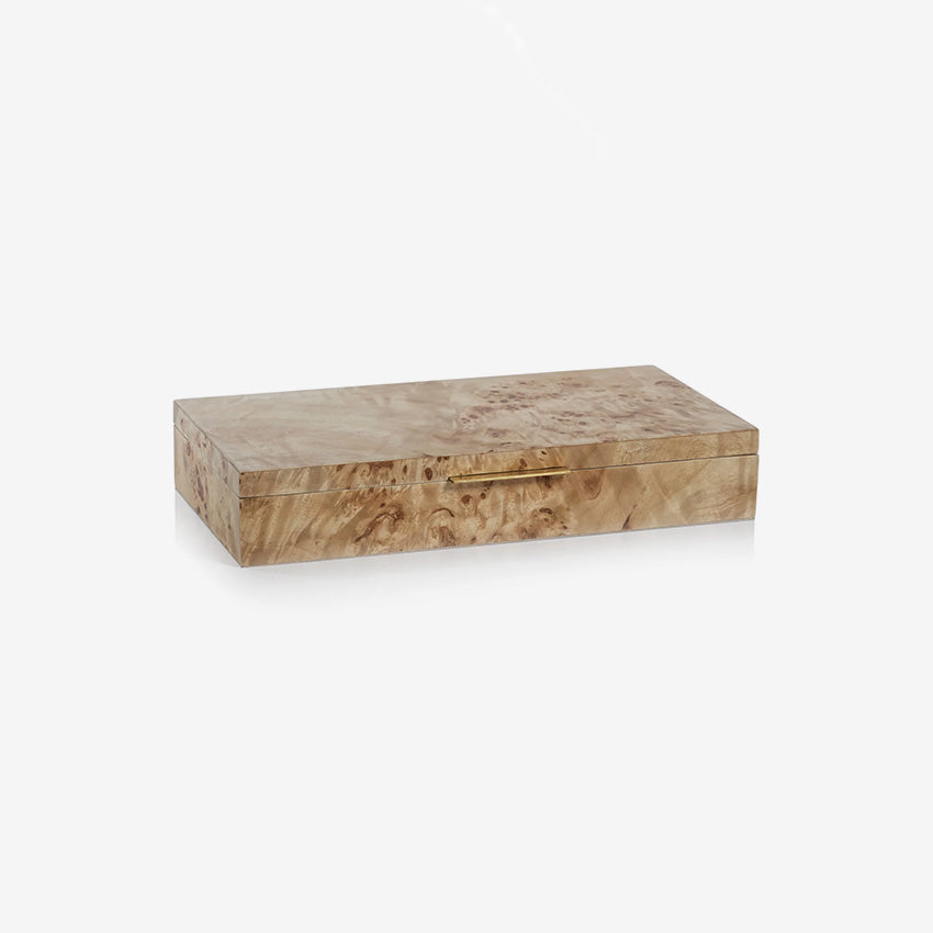 Zodax | Burl wood Veneer Box